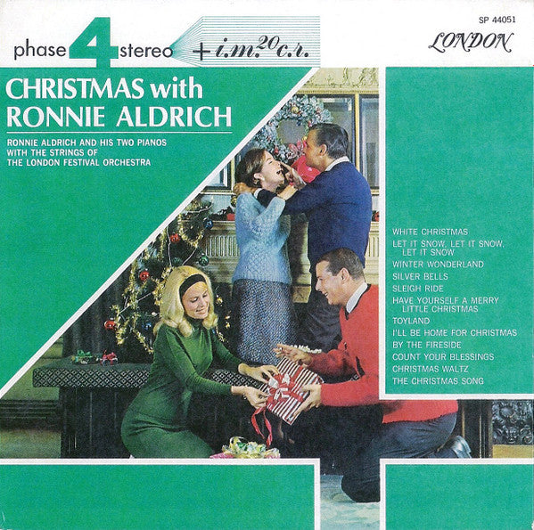 Ronnie Aldrich And His Two Pianos With The Strings Of The London Festival Orchestra : Christmas With Ronnie Aldrich (LP, Album)