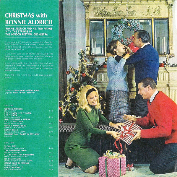 Ronnie Aldrich And His Two Pianos With The Strings Of The London Festival Orchestra : Christmas With Ronnie Aldrich (LP, Album)