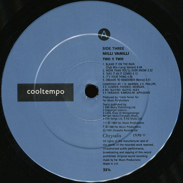 Milli Vanilli : 2 x 2 (2xLP, Comp, Gat)
