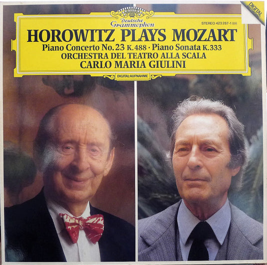 Vladimir Horowitz, Wolfgang Amadeus Mozart, Orchestra Del Teatro Alla Scala, Carlo Maria Giulini : Horowitz Plays Mozart (Piano Concerto No. 23 K. 488 • Piano Sonata K. 333) (LP)