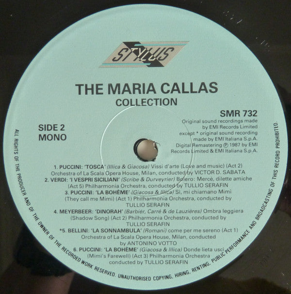 Maria Callas : The Maria Callas Collection (2xLP, Comp, Mono)