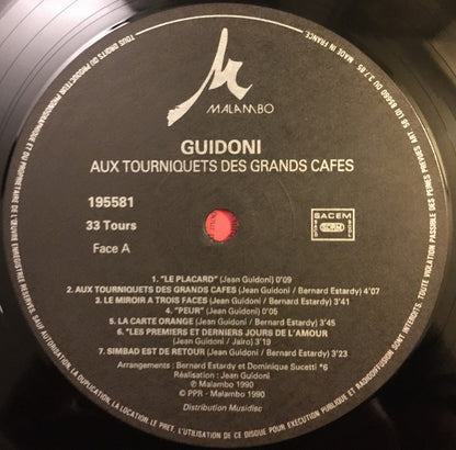 Jean Guidoni : Aux Tourniquets Des Grands Cafés (LP, Album)