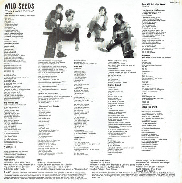 Wild Seeds : Brave, Clean + Reverent (LP, Album)