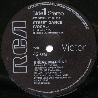 Break Machine : Street Dance (12")