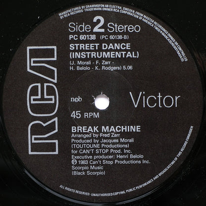 Break Machine : Street Dance (12")