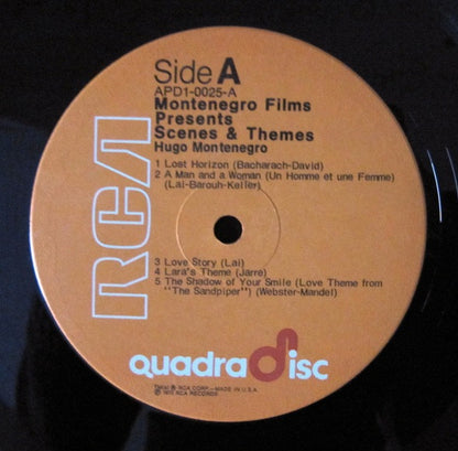 Hugo Montenegro : Scenes & Themes (LP, Album, Quad)