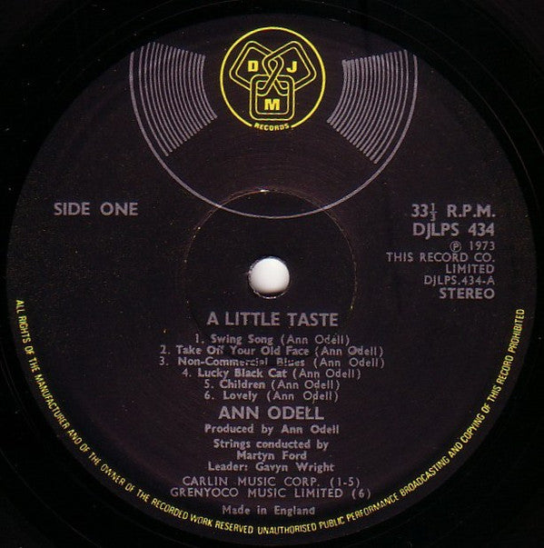 Ann Odell : A Little Taste (LP, gat)