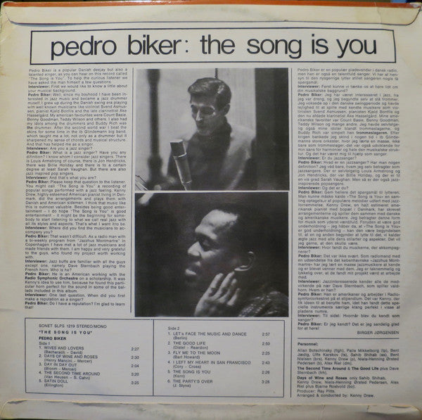 Pedro Biker : The Song Is You (LP, Album)