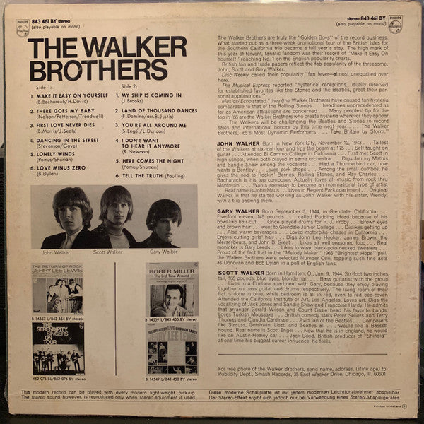 The Walker Brothers : The Walker Brothers (LP, Album)