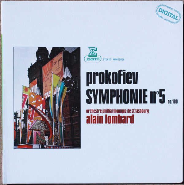 Sergei Prokofiev, Orchestre Philharmonique De Strasbourg, Alain Lombard : Symphonie No. 5 Op. 100 (LP, Gat)