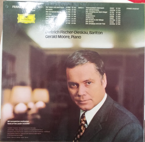 Franz Schubert - Dietrich Fischer-Dieskau · Gerald Moore : Schubert Und Seine Freunde · Schubert And His Friends (LP)