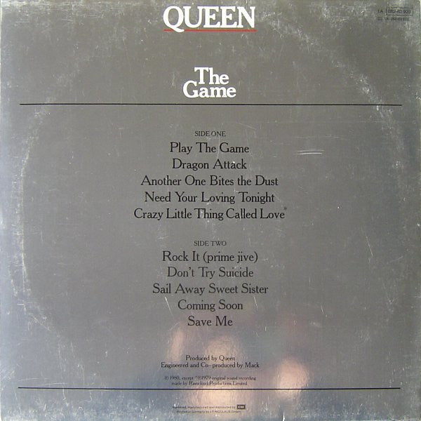 Queen : The Game (LP, Album, Foi)