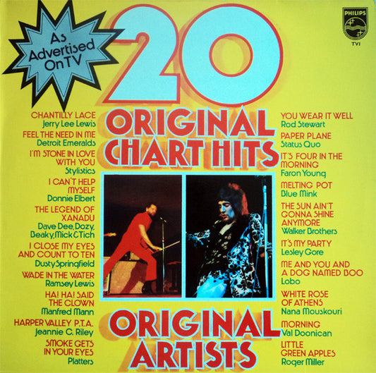 Various : 20 Original Chart Hits  (LP, Comp)