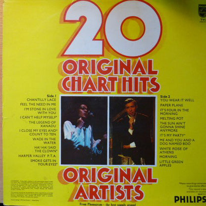 Various : 20 Original Chart Hits  (LP, Comp)