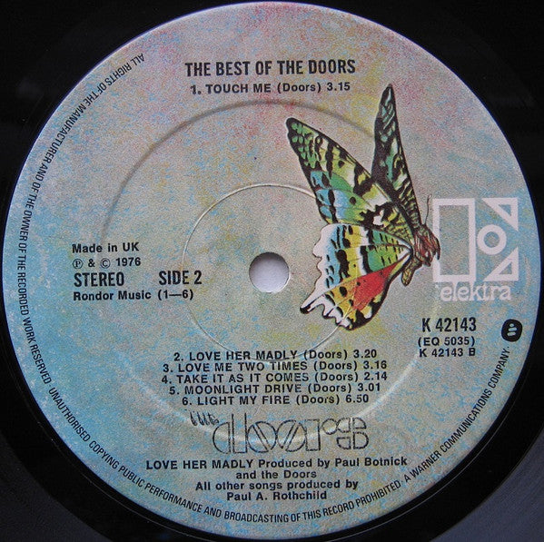 The Doors : The Best Of Doors (LP, Comp)