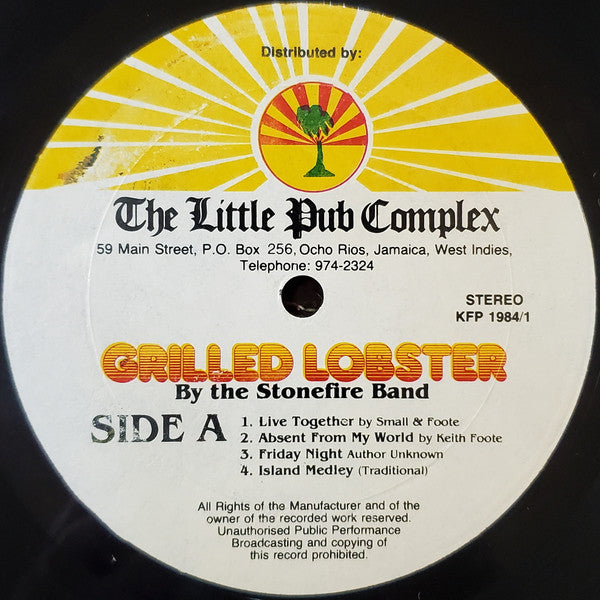 The Stonefire Band : Grilled Lobster (LP, Album)