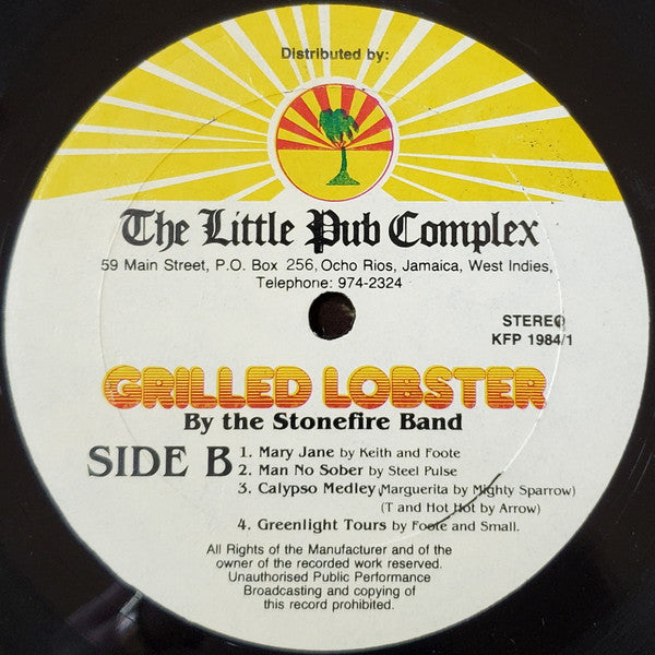 The Stonefire Band : Grilled Lobster (LP, Album)