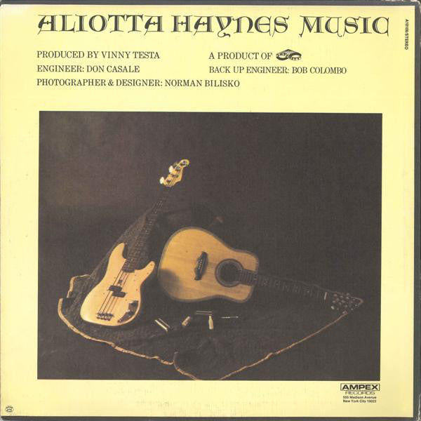 Aliotta Haynes : Aliotta Haynes Music (LP, Album, Son)