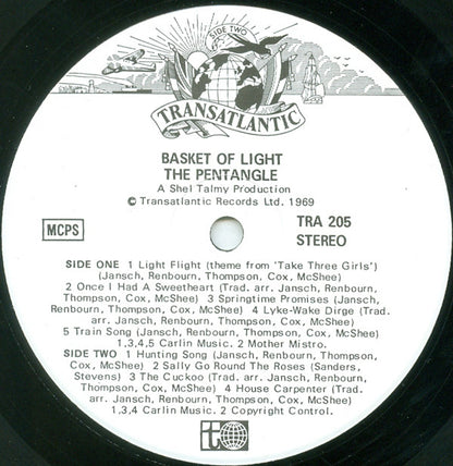 Pentangle : Basket Of Light (LP, Album, RP, Gat)