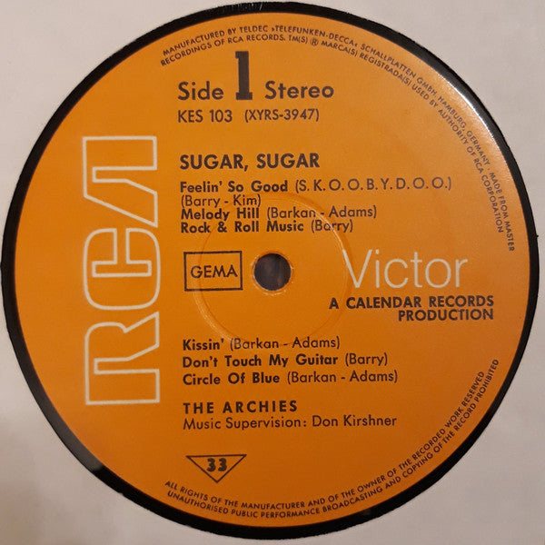 The Archies : Sugar Sugar (LP, Album)