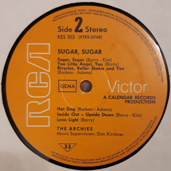 The Archies : Sugar Sugar (LP, Album)