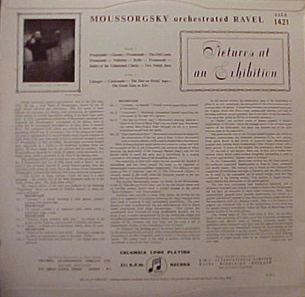 Modest Mussorgsky - Maurice Ravel / Herbert Von Karajan, Philharmonia Orchestra : Pictures At An Exhibition (LP, Album, Mono)