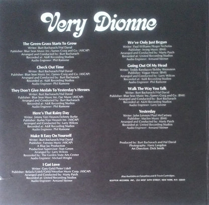 Dionne Warwick : Very Dionne (LP, Album, Gat)