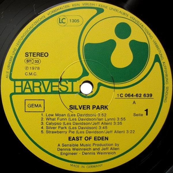 East Of Eden (2) : Silver Park (LP, Album)