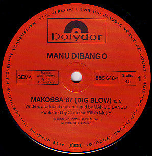 Manu Dibango : Makossa '87 (Big Blow) (12", Maxi)