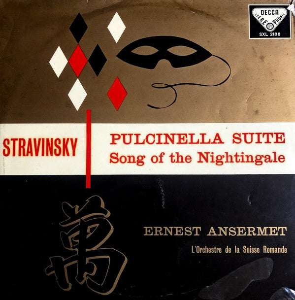 Igor Stravinsky - Ernest Ansermet, L'Orchestre De La Suisse Romande : Pulcinella Suite / Song Of The Nightingale  (LP, Album, ED1)