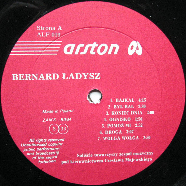 Bernard Ładysz : Stare Romanse Rosyjskie (LP, Album)
