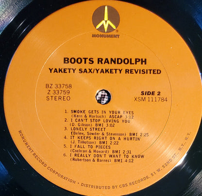 Boots Randolph : Yakety Sax/Yakety Revisited  (2xLP, Comp)