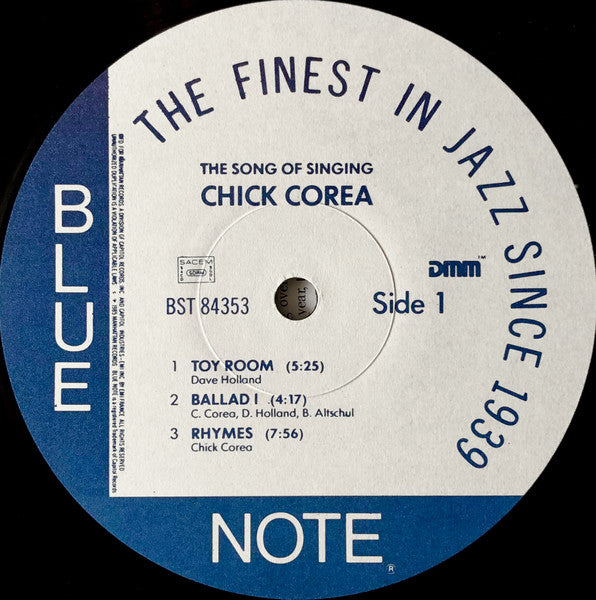 Chick Corea : The Song Of Singing (LP, Album, RE, RM)