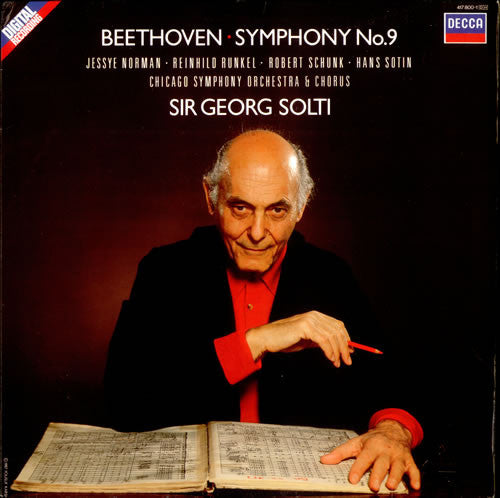 Ludwig van Beethoven - Jessye Norman, Reinhild Runkel, Robert Schunk, Hans Sotin, Chicago Symphony Orchestra & Chicago Symphony Chorus, Georg Solti : Symphony No. 9 (LP, Album)