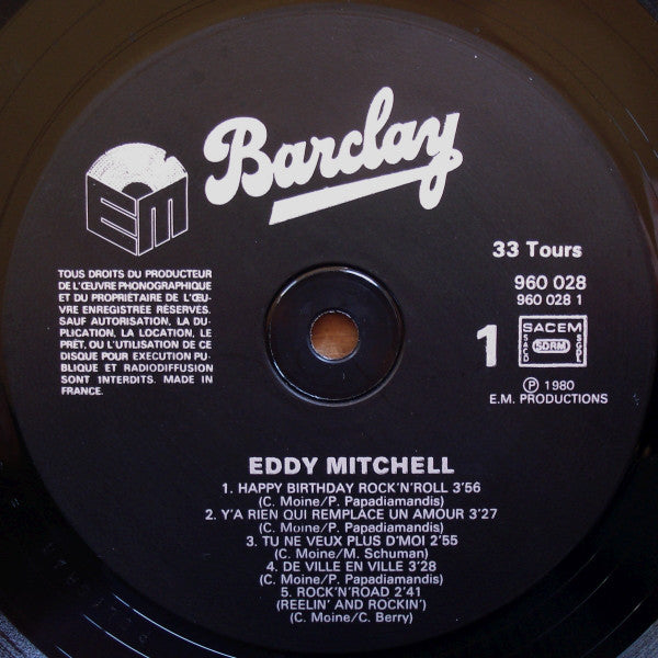 Eddy Mitchell : Happy Birthday (LP, Album)