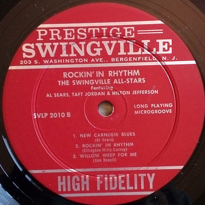 Swingville All Stars : Al Sears / Taft Jordan / Hilton Jefferson : Rockin' In Rhythm (LP, Album, Mono, Dee)