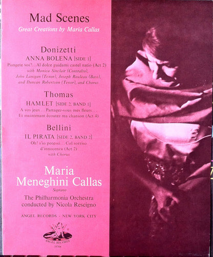 Maria Callas : Mad Scenes From Anna Bolena · Hamlet · Il Pirata (LP)