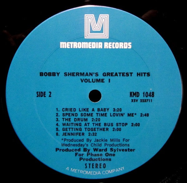 Bobby Sherman : Bobby Sherman's Greatest Hits Volume I (LP, Comp, Gat)