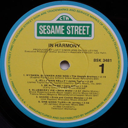 Various : In Harmony - A Sesame Street Record (LP, Comp, Jac)