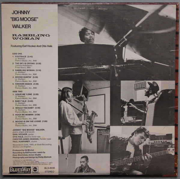 Johnny "Big Moose" Walker : Rambling Woman (LP, Album)