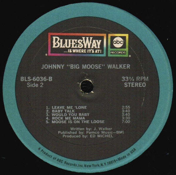 Johnny "Big Moose" Walker : Rambling Woman (LP, Album)