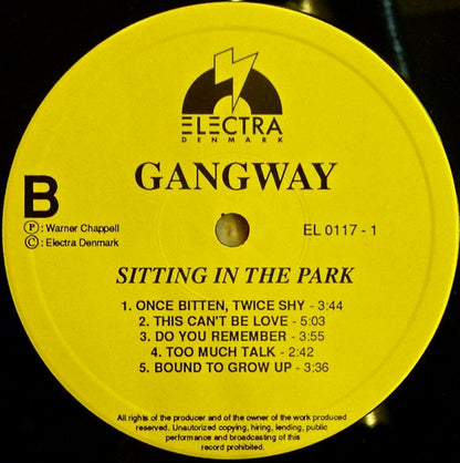 Gangway : Sitting In The Park (LP, Album, RE)