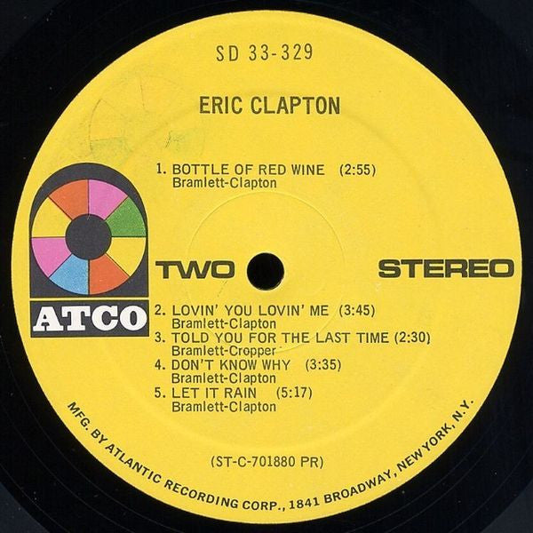 Eric Clapton : Eric Clapton (LP, Album, PR )