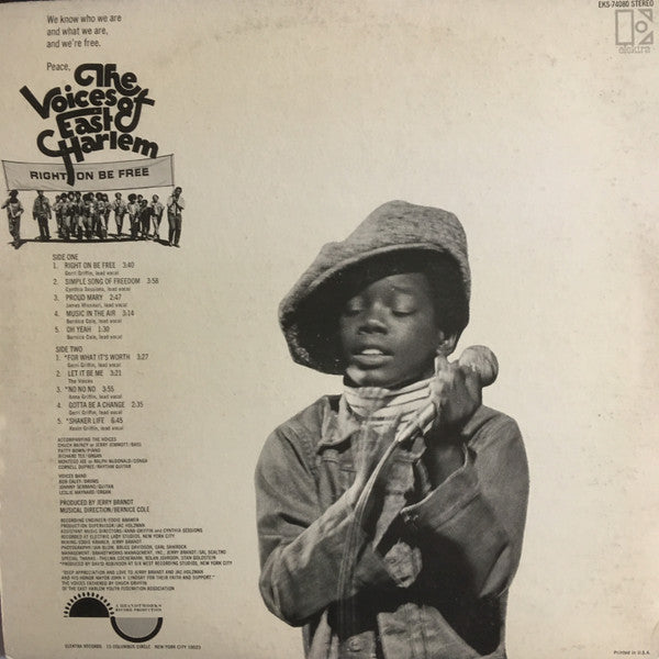 The Voices Of East Harlem : Right On Be Free (LP, Album, Mon)