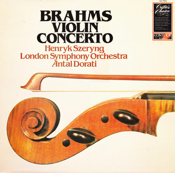 Johannes Brahms, Henryk Szeryng, London Symphony Orchestra, Antal Dorati : Violin Concerto (LP, Album)