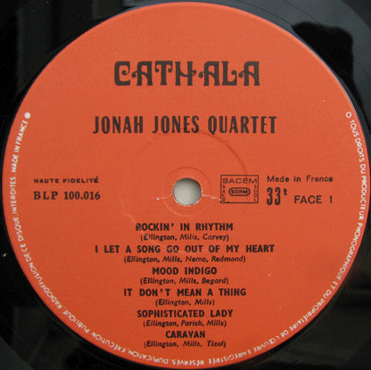 The Jonah Jones Quartet : Jonah Jones Quartet (LP, Album)