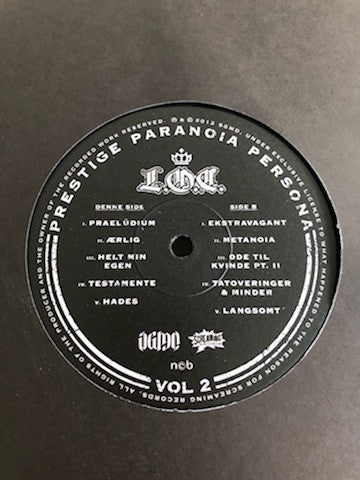 L.O.C. : Prestige, Paranoia, Persona Vol. 2 (LP, Album, Ltd, Num, Gat)