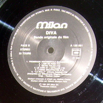 Vladimir Cosma : Diva (Bande Originale Du Film) (LP, Album, RE, RP, Bar)