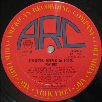 Earth, Wind & Fire : Raise! (LP, Album, San)