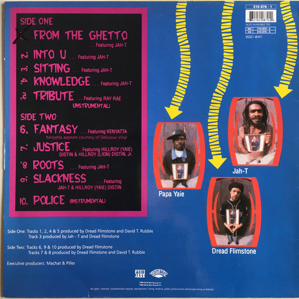 Dread Flimstone And The Modern Tone Age Family : From The Ghetto (LP, Album)